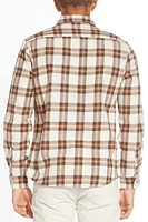 Burt Brushed Flannel Shirt | Brown