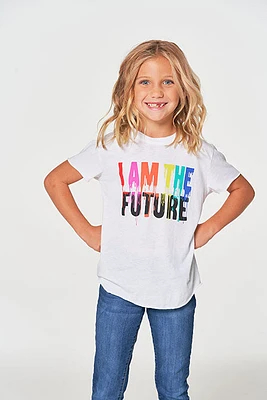 Girls I Am The Future Tee | White