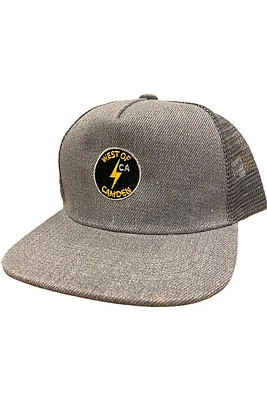 Kids Bolt Trucker Hat | Grey / Black