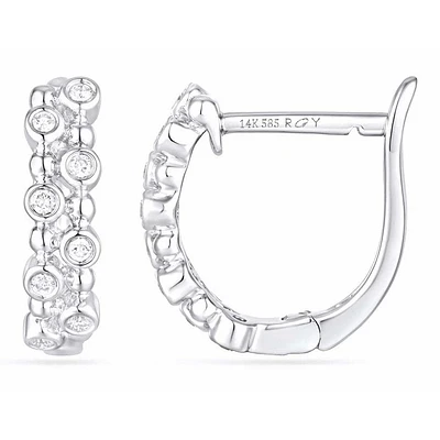 Boucles D’oreilles 14 Kt Van&Co SE043434DB