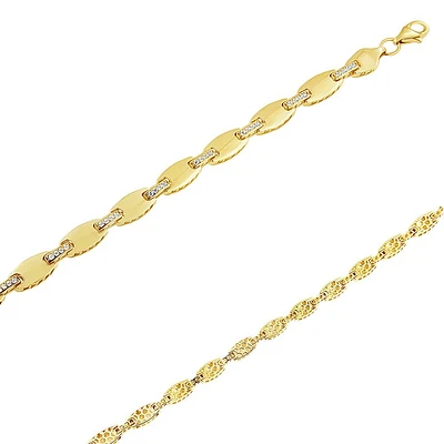Bracelet 10 Kt Roger Roy BFC08-6090-2T