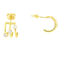 Boucles D’oreilles 10 Kt Roger Roy E205804C-CZ