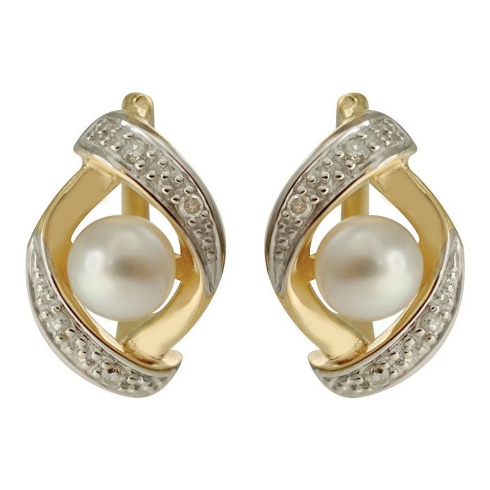 Boucles D’oreilles 14 Kt Roger Roy E05-89769-3Y