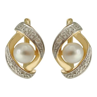 Boucles D’oreilles 14 Kt Roger Roy E05-89769-3Y