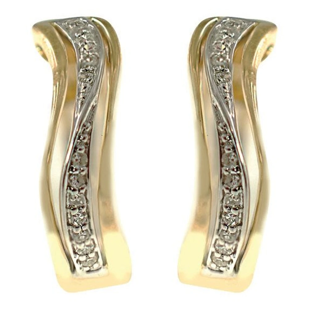 Boucles D’oreilles 14 Kt Van&Co SE033975DB