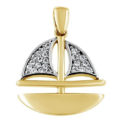Pendentif 10 Kt Roger Roy PDD01-1178-2T