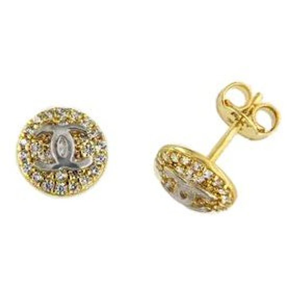 Boucles D’oreilles 10 Kt Roger Roy C517