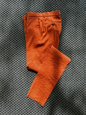 Hand-Tailored Pants - Tangerine