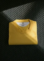 Cotton Jersey Slim-Fit T-Shirt - Yellow