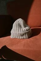 Cashmere Rib Stitch Beanie