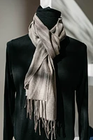 Pattern Scarf Cashmere