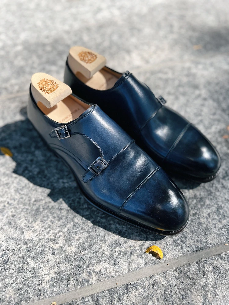 Double Monk Strap Shoes Oceano