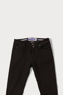 Cotton & Wool Comfort Jeans - Black