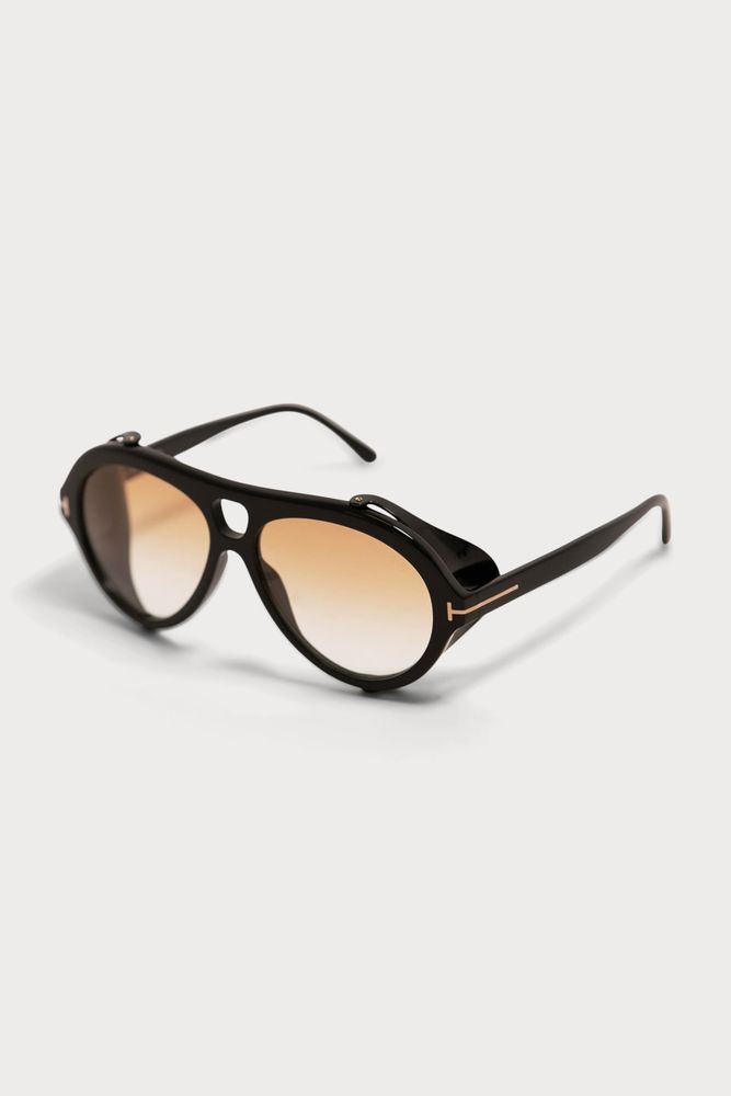 Tom Ford Neughman Sunglasses - Black | Yorkville Village