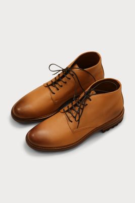 Leather Lug Sole Derby Boot
