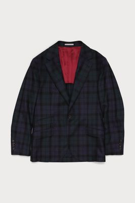 Wool & Cashmere Tartan Deconstructed Sports Jacket