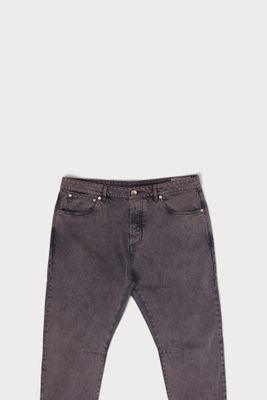 Five-pocket Washed Denim Jeans