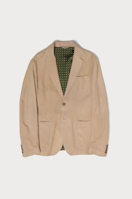 Suede Soft Sports Jacket - Taupe
