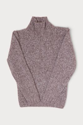 Cashmere Thick-Knit Turtleneck Sweater