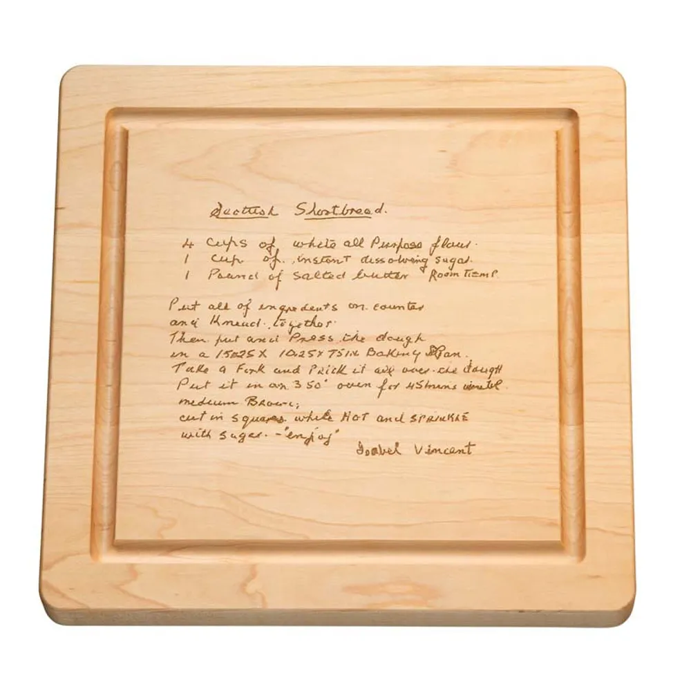 Maple Leaf at Home - 18 Personalized Rectangle Wood Cutting Board