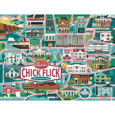 Classic Chick Flick Map Puzzle