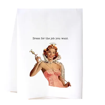 Dress for Job Flour Sack Towel