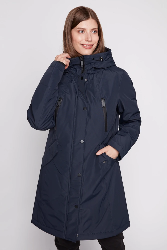 Polyfill hooded jacket