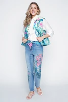Floral print vest