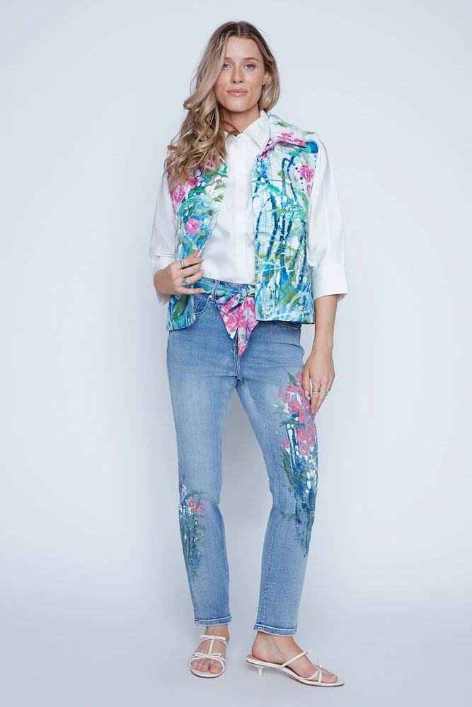 La blouse en coton uni