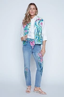 La blouse en coton uni