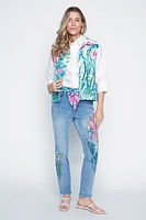 Floral print vest