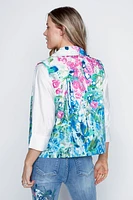 Floral print vest