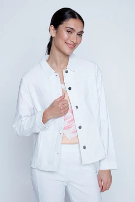 La veste unie style jean bengaline