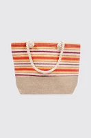 Le sac fourre-tout d'été à rayures