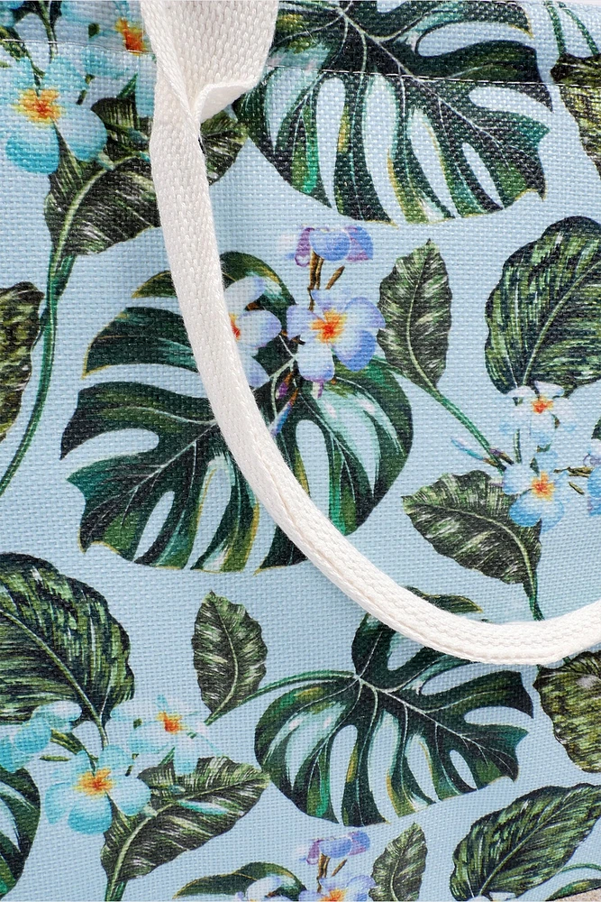 Le sac fourre-tout d'été à imprimé feuilles
