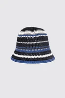 Striped straw hat