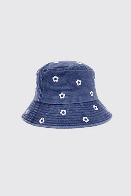 Daisy floral bucket hat