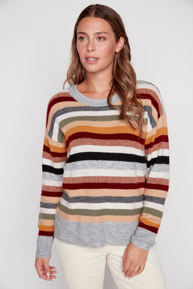 Multi stripe sweater