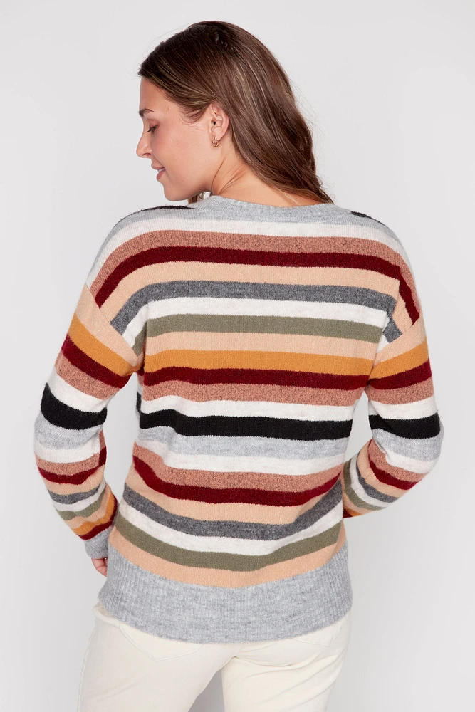 Multi stripe sweater