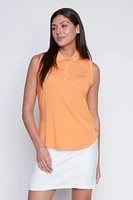 Scallop edge polo