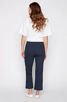 Flare leg jacquard capri