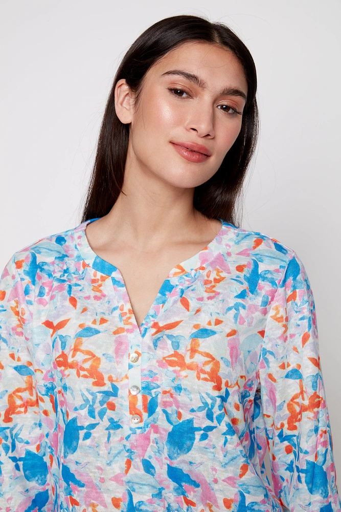 Henley tropical design top