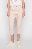 Cotton denim capri