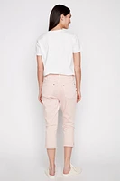 Cotton denim capri