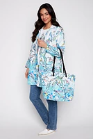 Border design raincoat