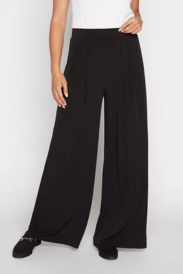 Wide leg pant with pleats