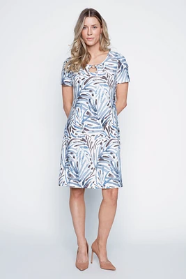 La robe trapèze en jacquard