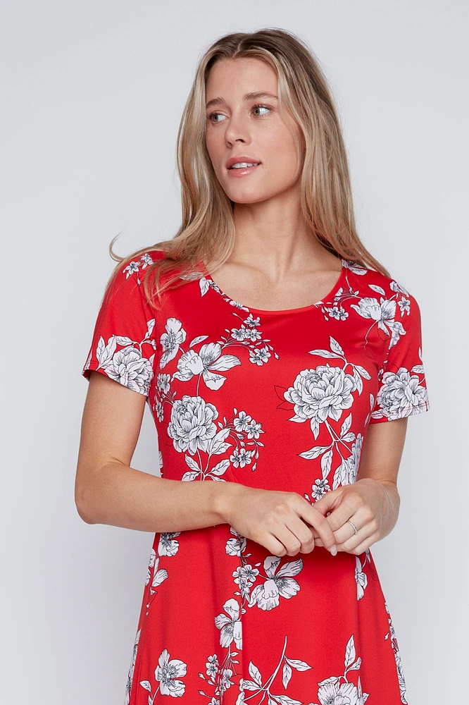 Floral print sun dress