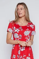 Floral print sun dress