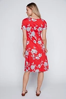 Floral print sun dress